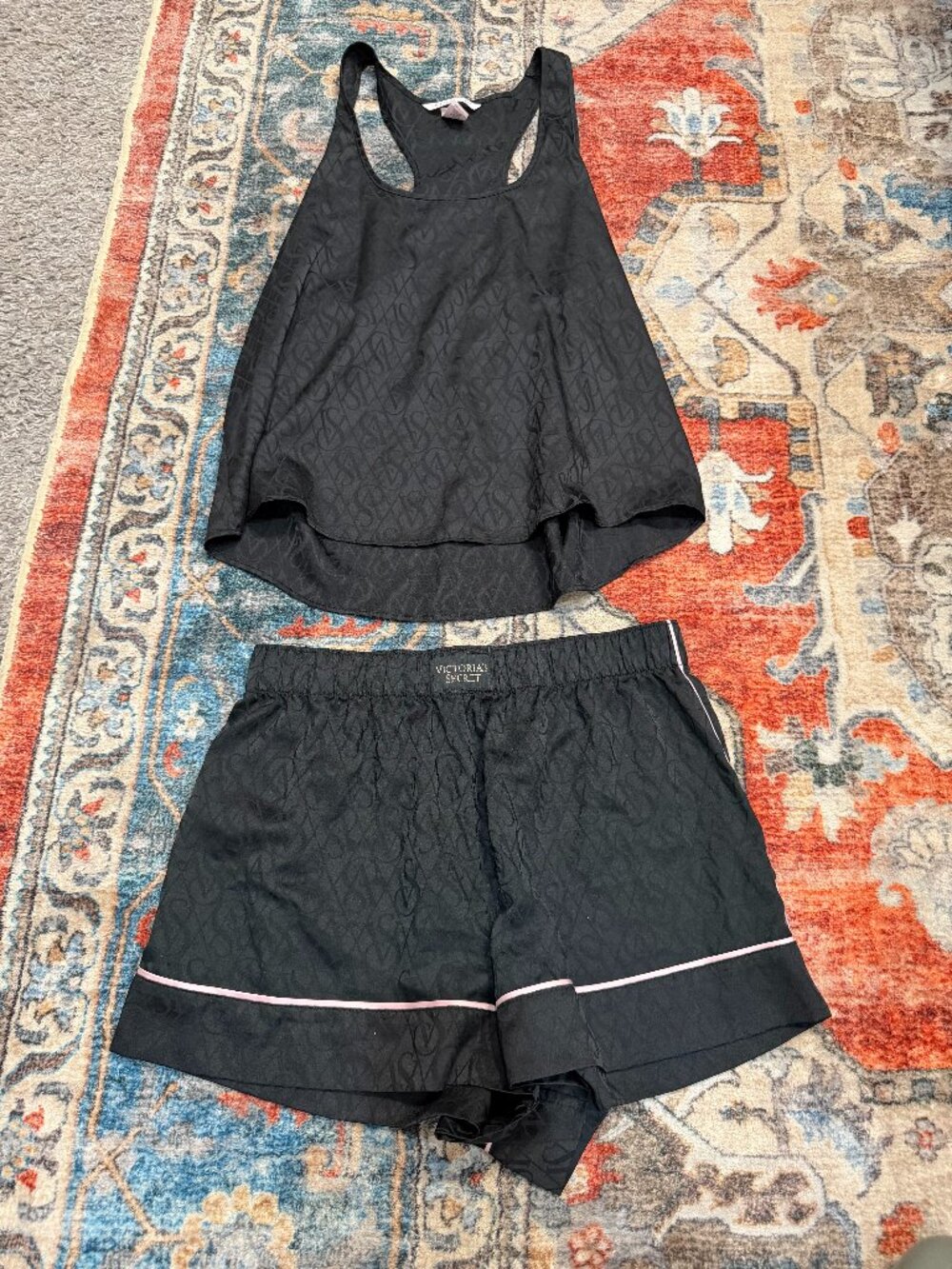 Black Victoria's Secret Pajama Set, Size Small
